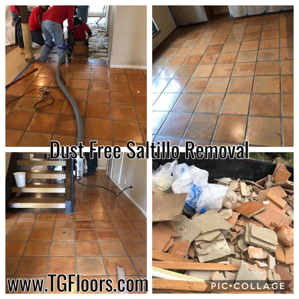 saltillo removal, tile removal, dustless tile removal